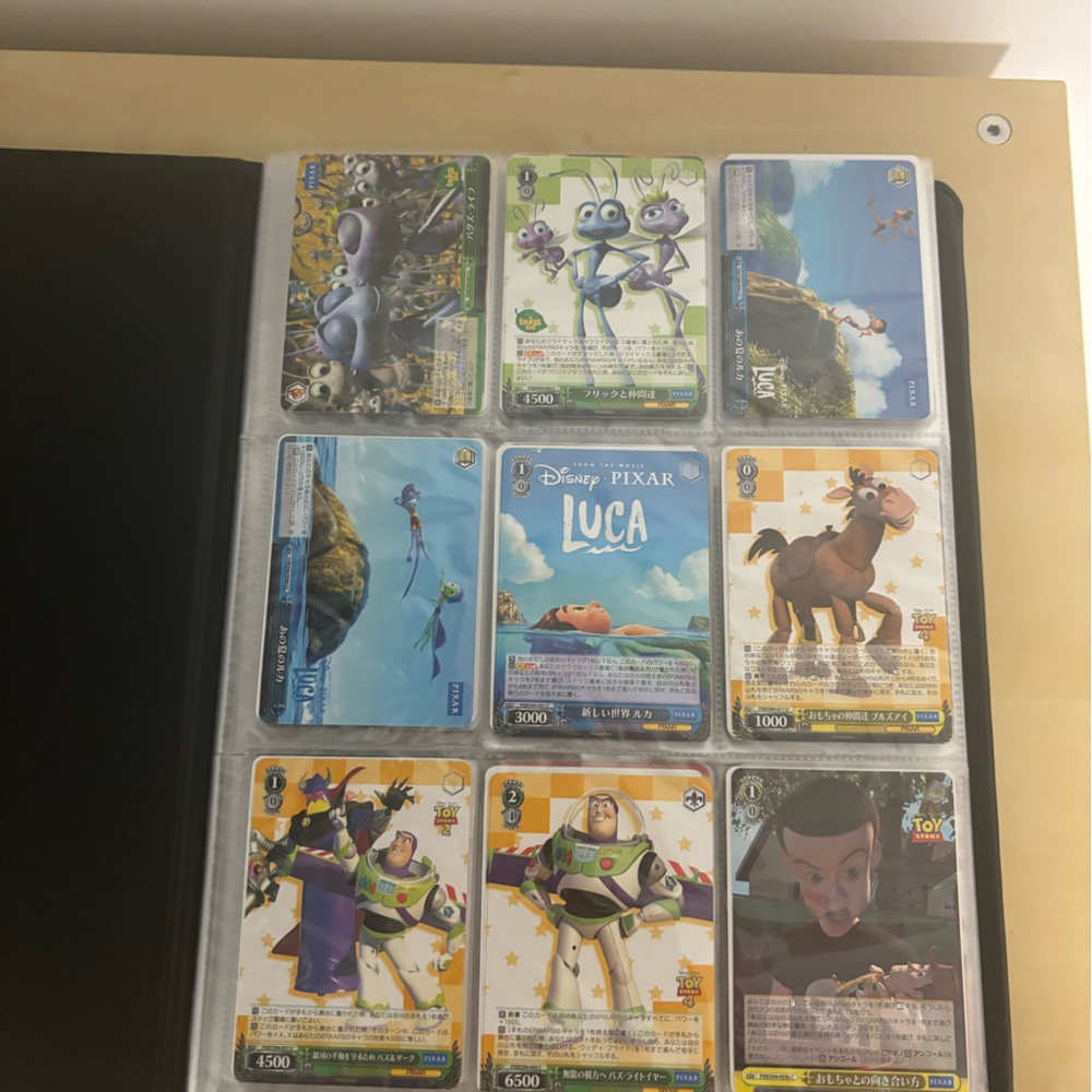 Bundle of Pixar CCG and One piece CCG binders !!